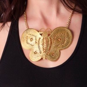 Kenneth Jay Lane Butterfly Necklace 